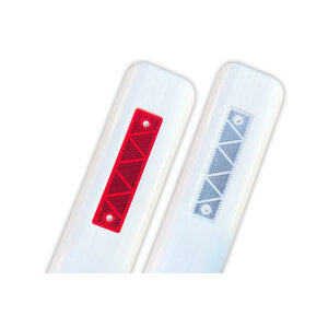 Delineator reflector white 18 x 4 cm. Delineator reflector white 18 x 4 cm.