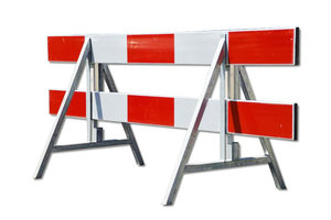 Barrier 250cm aluminium single sided according CROW Barrier 250cm aluminium single sided according CROW