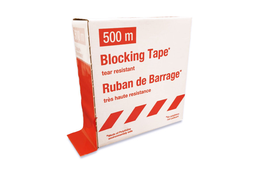 Barrier tape red/white 500 m