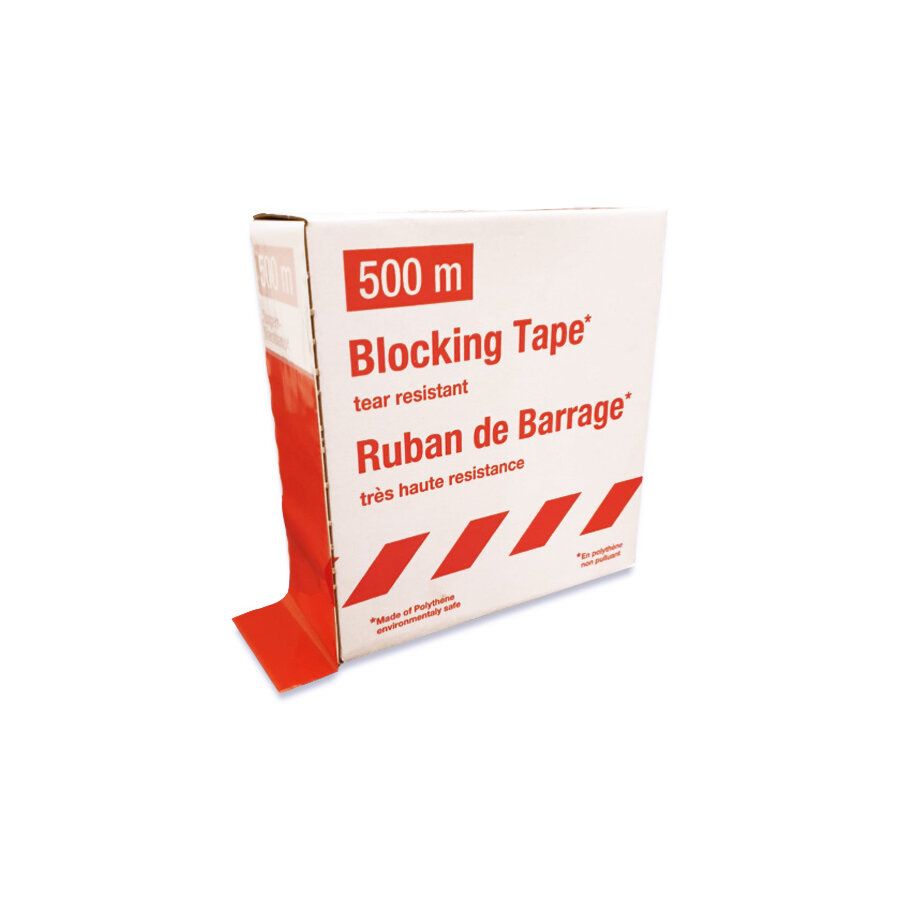 Barrier tape red/white 500 m