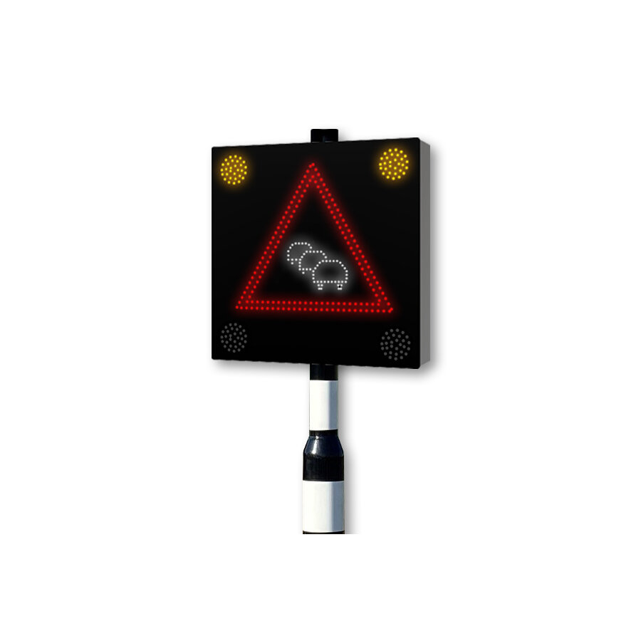 LED warning sign J33