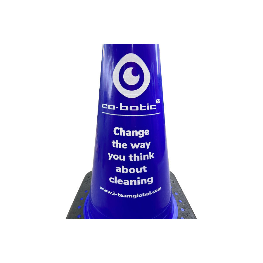 Traffic cone blue 500 mm with recycling base TSS™ series Traffic cone blue 500 mm with recycling base