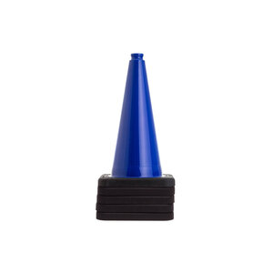 Traffic cone blue 500 mm with recycling base TSS™ series Traffic cone blue 500 mm with recycling base