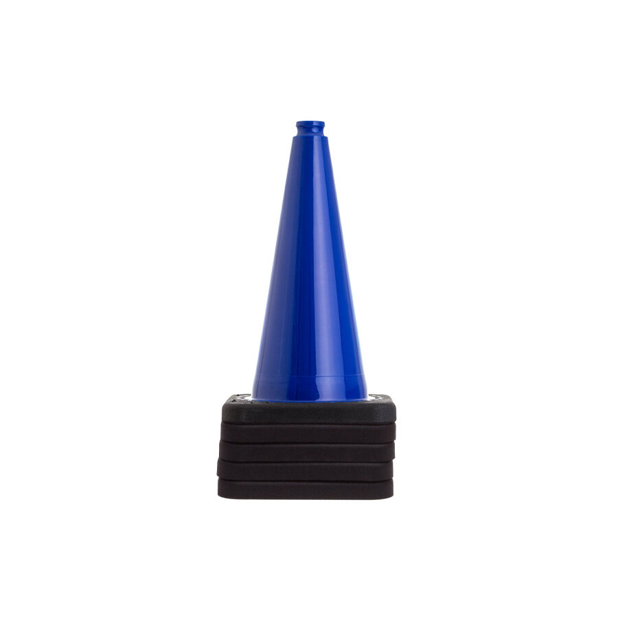 Traffic cone blue 500 mm with recycling base TSS™ series Traffic cone blue 500 mm with recycling base