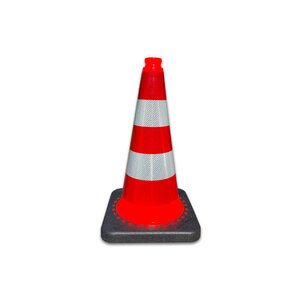Verkeerskegel 50 cm rood/wit reflecterend klasse 3 TSS™ series Verkeerskegel 50 cm rood/wit reflecterend klasse 3