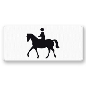 Traffic Sign OB01 Only applies to riders on horseback