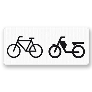 Onderbord OB04 Geldt alleen voor fietsers en bromfietsers