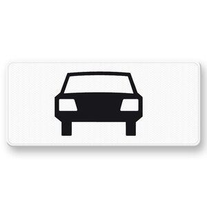 Onderbord OB08 Geldt alleen voor auto's Onderbord OB08 Geldt alleen voor auto's