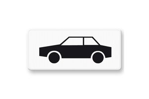 Onderbord OB09 Geldt alleen voor auto's Onderbord OB09 Geldt alleen voor auto's