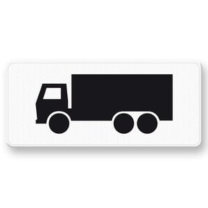 Onderbord OB11 Geldt alleen voor vrachtauto's
