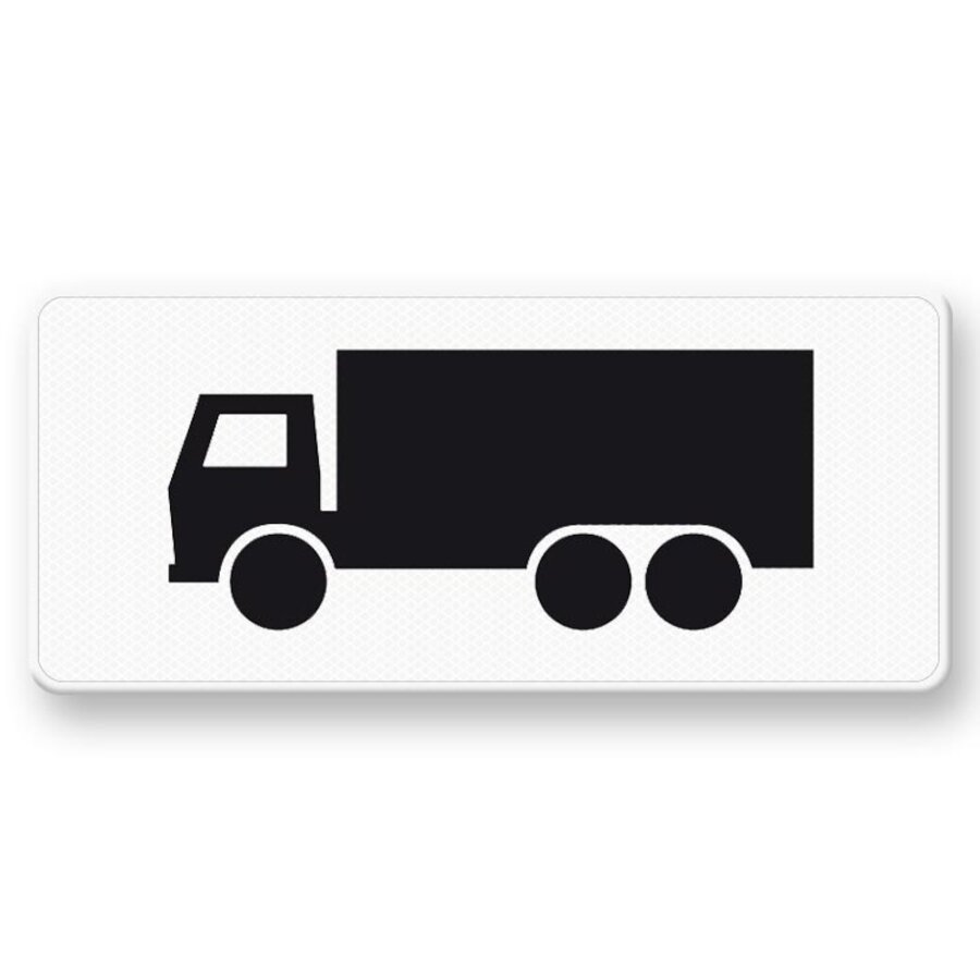 Onderbord OB11 Geldt alleen voor vrachtauto's Onderbord OB11 Geldt alleen voor vrachtauto's