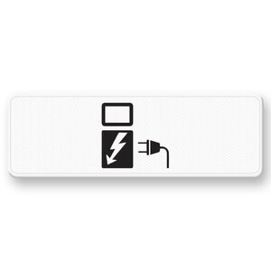 Traffic Sign OB19 Only applies to electric vehicles