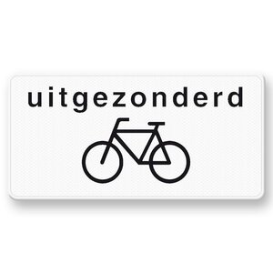 Traffic Sign OB52 Excluding cyclists