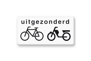 Bottom plate OB54 Excluding cyclists and moped riders Bottom plate OB54 Excluding cyclists and moped riders