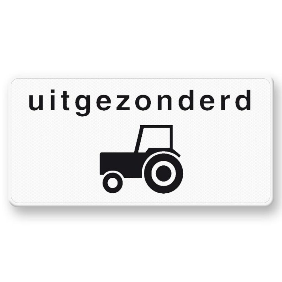 Traffic Sign OB55 Excluding tractors