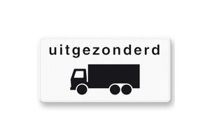 Traffic Sign OB61 Except trucks Traffic Sign OB61 Except trucks