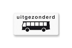 Traffic Sign OB62 Except buses