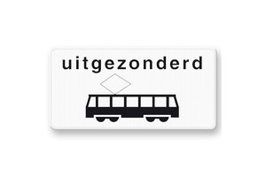 Traffic Sign OB64 Excludes trams Traffic Sign OB64 Excludes trams