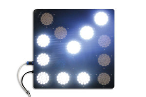 Verlichte LED pijl wit 60x60 cm t.b.v actieframe