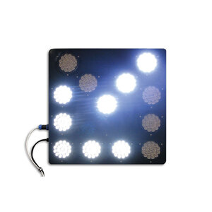 Verlichte LED pijl wit 60x60 cm t.b.v actieframe