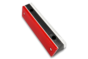 Guard rail barrier reflector red / white double sided Guard rail barrier reflector red / white double sided