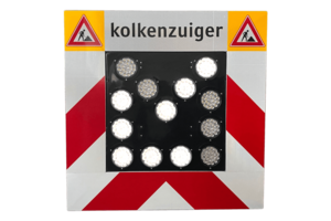 Verlichte LED pijl wit 60x60 cm t.b.v actieframe Verlichte LED pijl wit 60x60 cm t.b.v actieframe