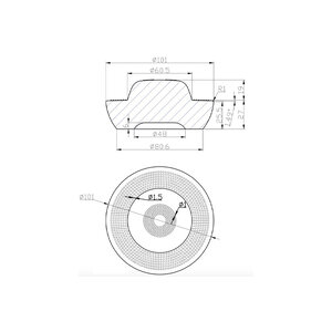 Glasbolreflector StarLUX 119