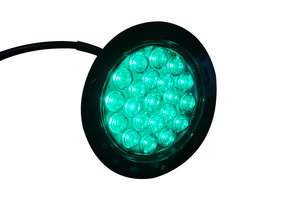 LED flashlight green basic 102 12V 100mm LED flashlight green basic 102 12V 100mm