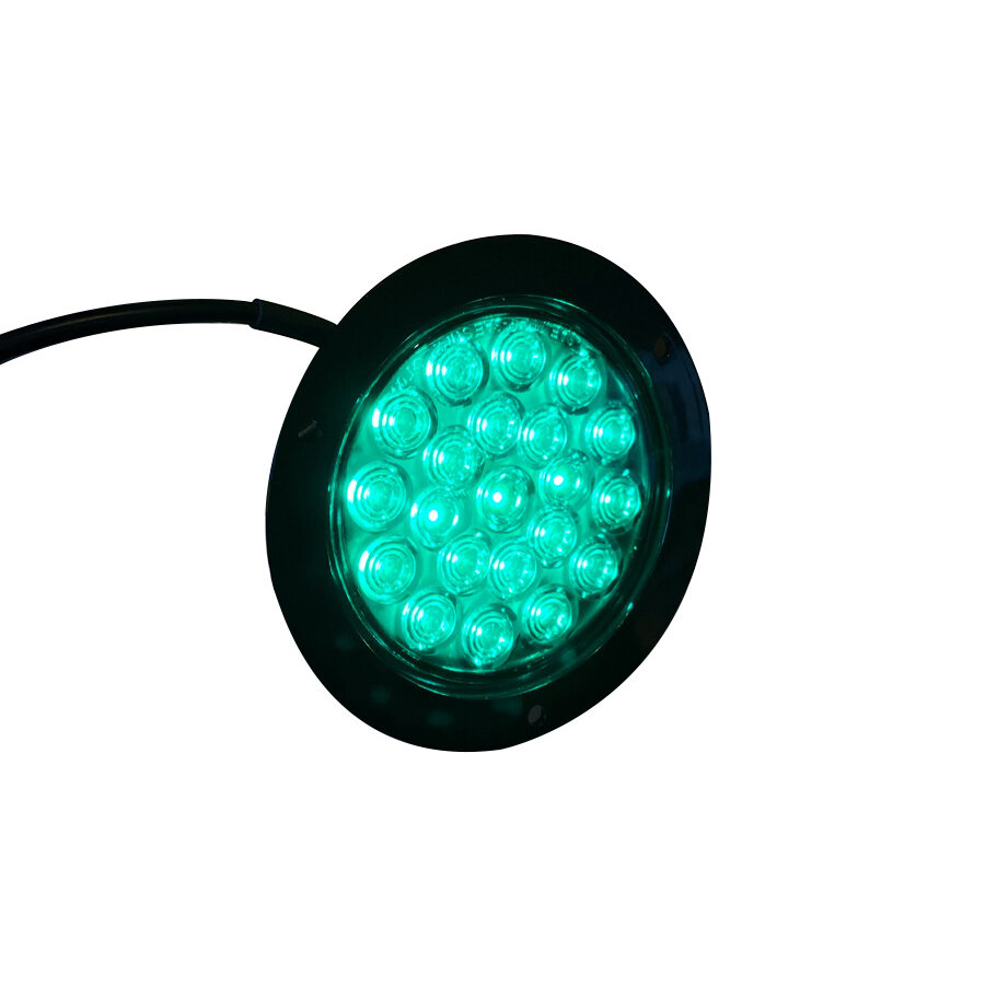 LED inbouw lamp groen basic 102 12V 100mm