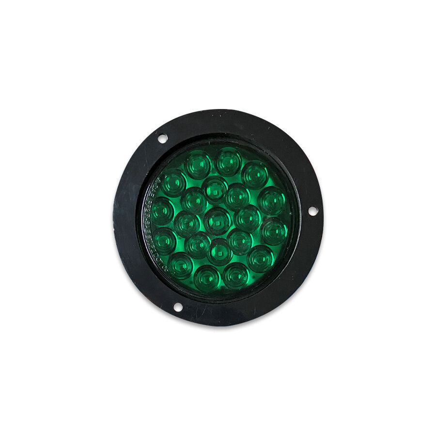 LED inbouw lamp groen basic 102 12V 100mm