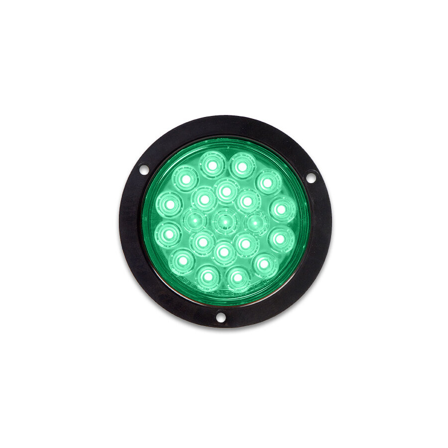 LED inbouw lamp groen basic 102 12V 100mm
