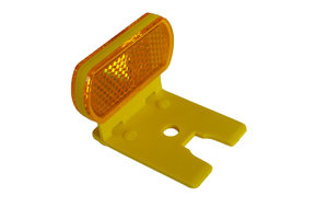 Flexibele Barrier Reflector geel + houder Swareflex Flexibele Barrier Reflector geel + houder