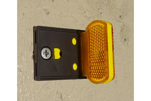 Flexibele Barrier Reflector geel + houder Swareflex Flexibele Barrier Reflector geel + houder