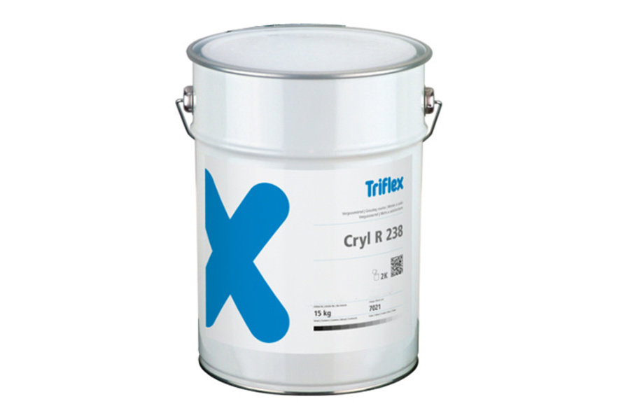 Triflex cryl r238 twee componenten lijm voor glasbolreflector