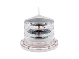 Solar marine navigation light white