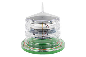 Solar marine navigation light green Solar marine navigation light green
