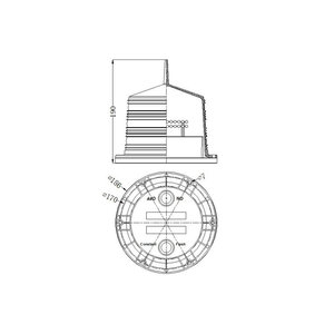 Solar marine navigation light yellow