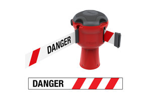 Skipper retractable safety barrier red with 9 meter tape Skipper Skipper retractable safety barrier red with 9 meter tape