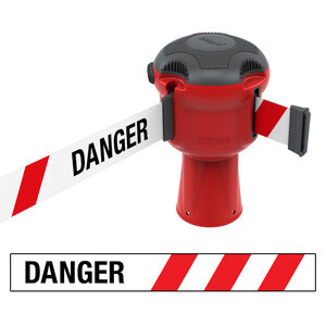 Skipper retractable safety barrier red with 9 meter tape Skipper Skipper retractable safety barrier red with 9 meter tape