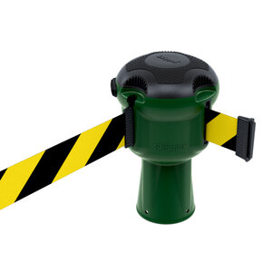 Skipper Skipper retractable safety barrier green with 9 meter tape