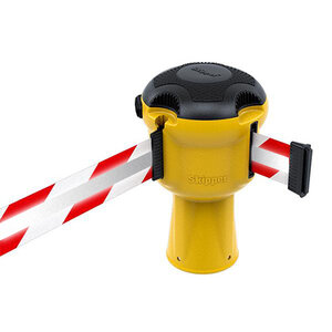 Skipper Skipper retractable safety barrier yellow with 9 meter tape