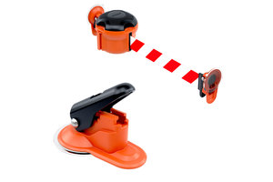 Skipper Suction pad holder/receiver orange / black for Skipper XS Skipper Suction pad holder/receiver orange / black for Skipper XS