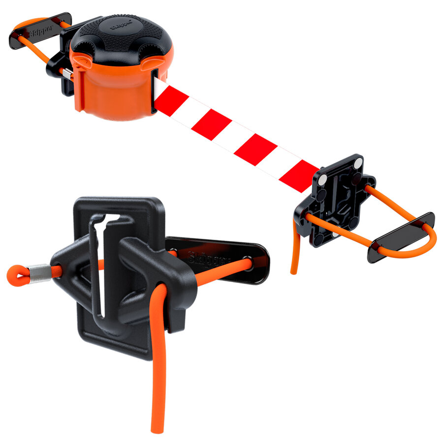 Magnetic & cord strap holder / receiver for Skipper XS barrier system