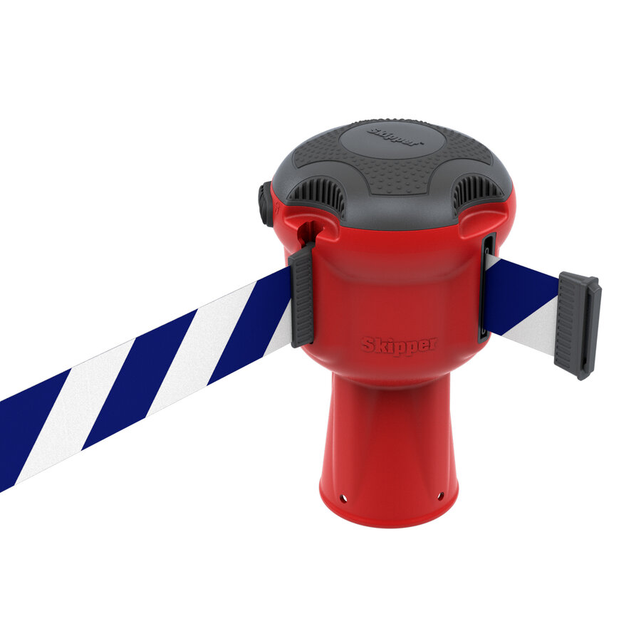 Skipper retractable safety barrier red with 9 meter tape Skipper Skipper retractable safety barrier red with 9 meter tape