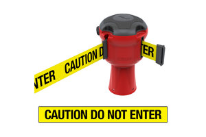 Skipper retractable safety barrier red with 9 meter tape Skipper Skipper retractable safety barrier red with 9 meter tape