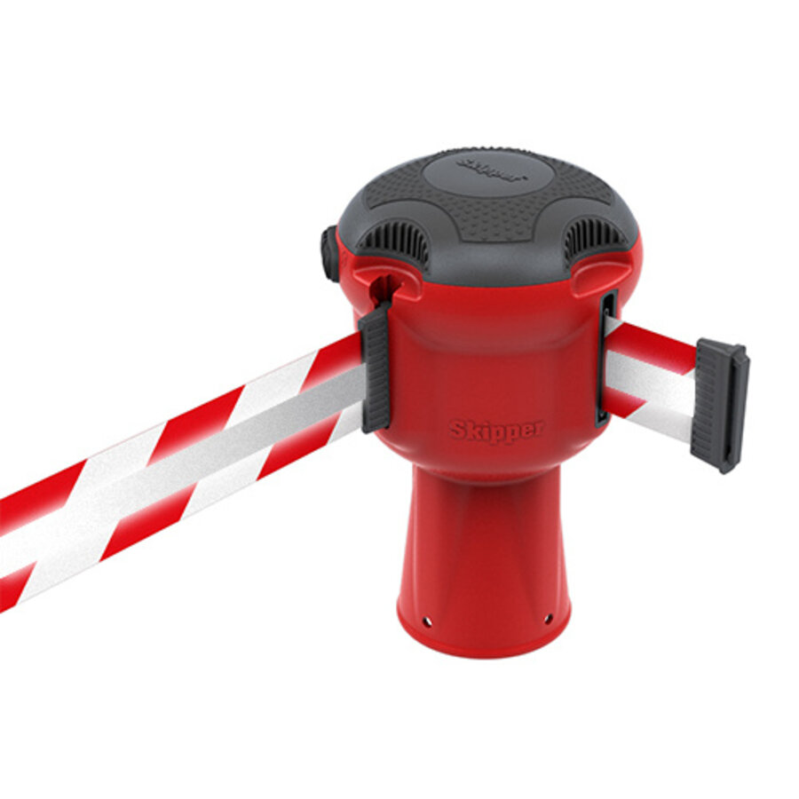 Skipper Skipper retractable safety barrier red with 9 meter tape