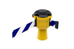 Skipper retractable safety barrier yellow with 9 meter tape Skipper Skipper retractable safety barrier yellow with 9 meter tape