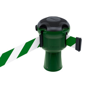 Skipper Skipper retractable safety barrier green with 9 meter tape