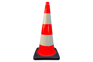 Verkeerskegel 750 mm oranje met 2 witte banden klasse 1 TSS™ series Verkeerskegel 750 mm oranje met 2 witte banden klasse 1