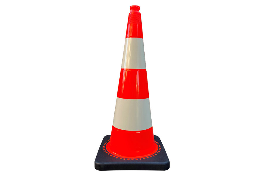 TSS™ series Traffic cone 750 mm orange with 2 white tapes RA1